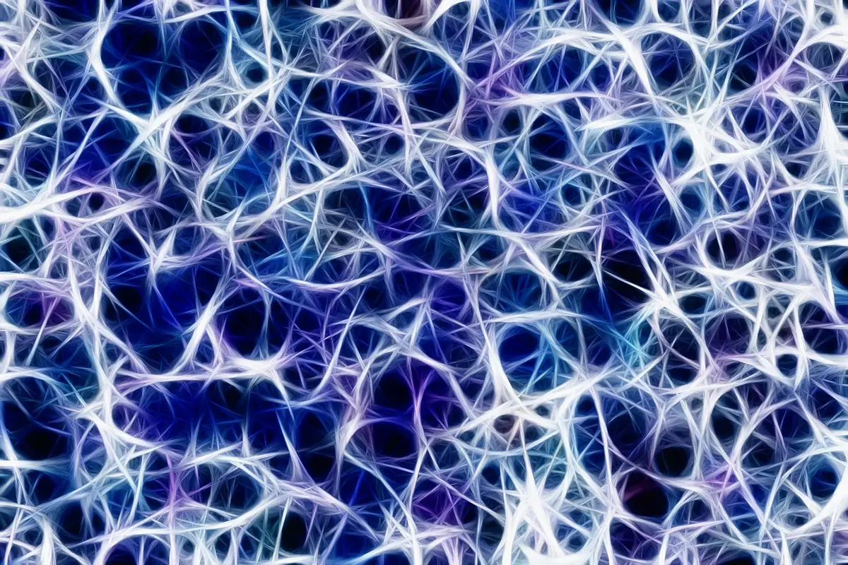 Schéma stylisé d'ensembles neuronaux formant un engram