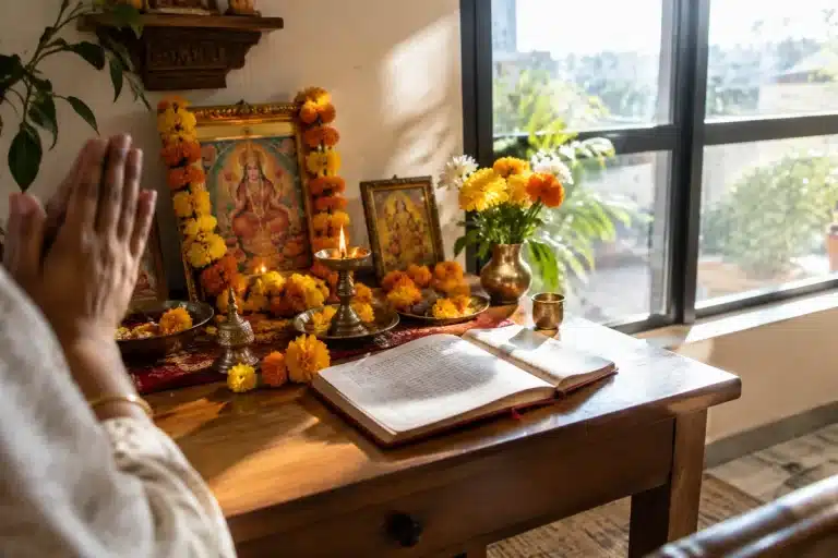 Quatrième jour de Navratri : puja de la déesse Kushmanda — horaires propices, rituel et remèdes