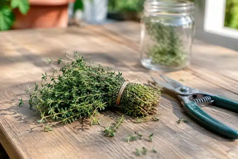 Thym : récolte, conservation et utilisations pratiques au jardin et en cuisine